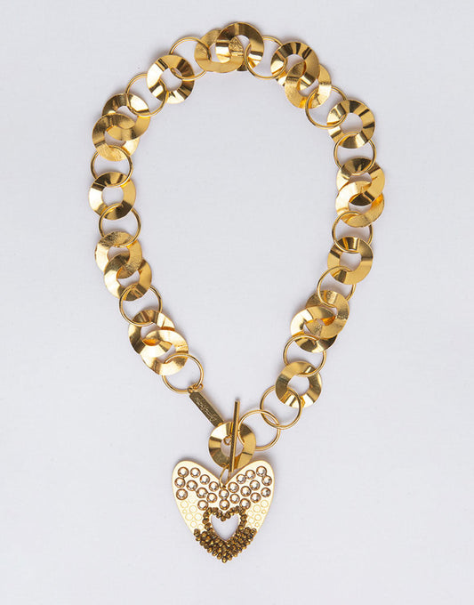 Necklace Orquidea DB-T096 18K Laminated Gold By Dayana Montoya