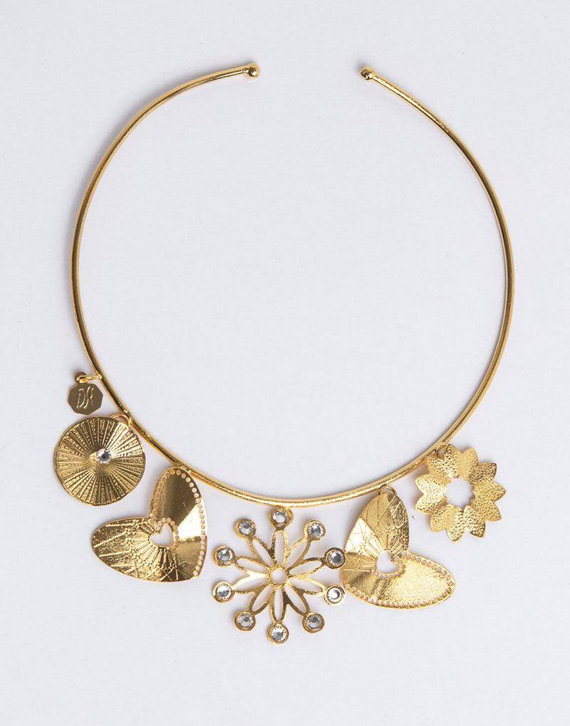 Necklace Clavel DB-T092 18K Laminated Gold By Dayana Montoya